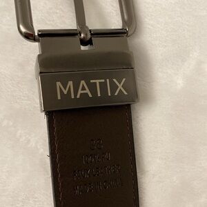 Matix Brown Faux Leather Belt